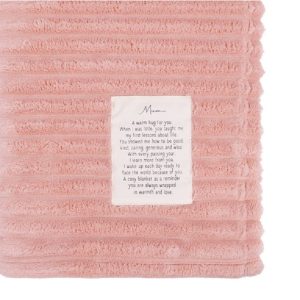 Blush Heartfelt Loving Hugs Blanket - For MUM
