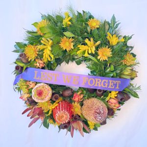 Anzac Day / Remembrance Day Wreath - Native Spray