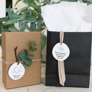 Ceramic Gift Tag - Sisters bring joy to your heart and happiness to your soul.