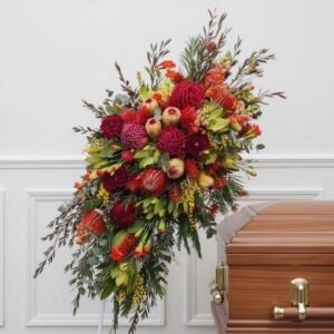 Seasonal Autumn Easel Memorial Spray